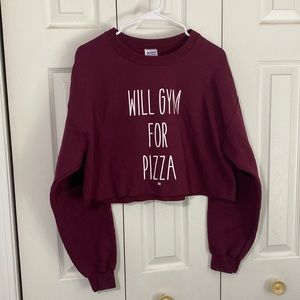 Cropped Long Sleeve Sweatshirt